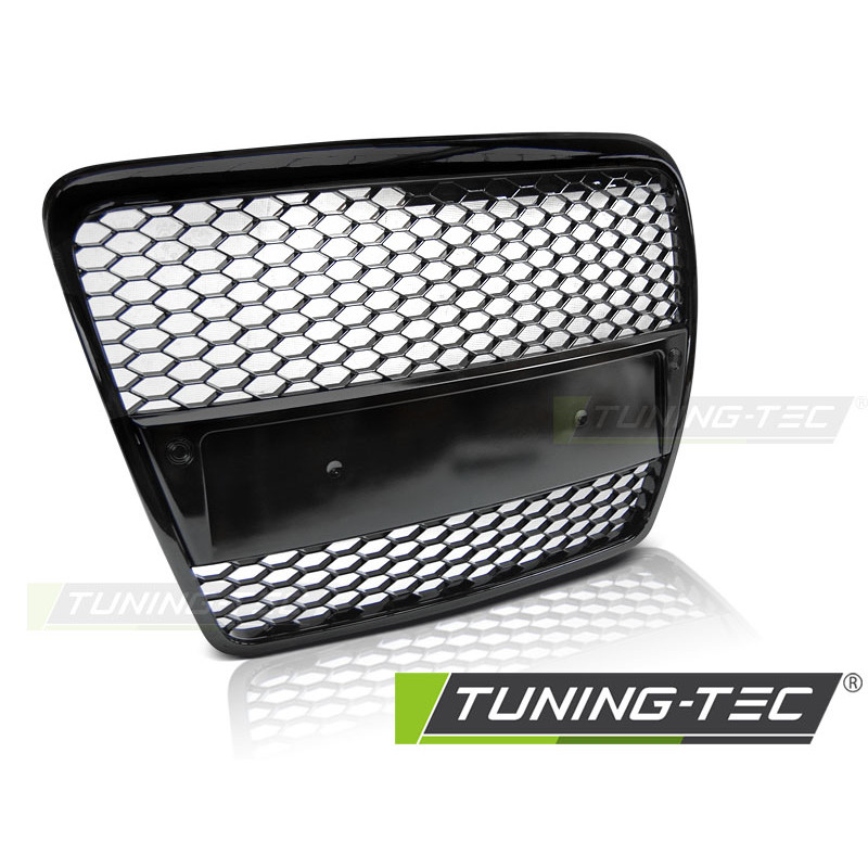 Griglia Frontale Nero Lucido Nero per Audi A6 C6 04/2004-2008 (Cod. TT-GRAU29)
