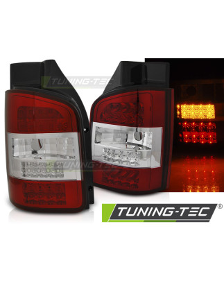Fanali Posteriori LED Rosso/bianco per Volkswagen T5 Transporter 04/2003-2009 (Cod. TT-LDVWK6)