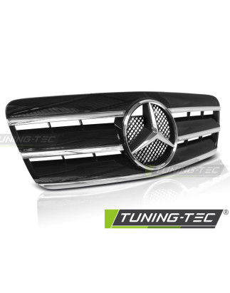 Griglia Frontale Cromato Nero per Mercedes-Benz Clk W208 1996-2002 (Cod. TT-GRME21)