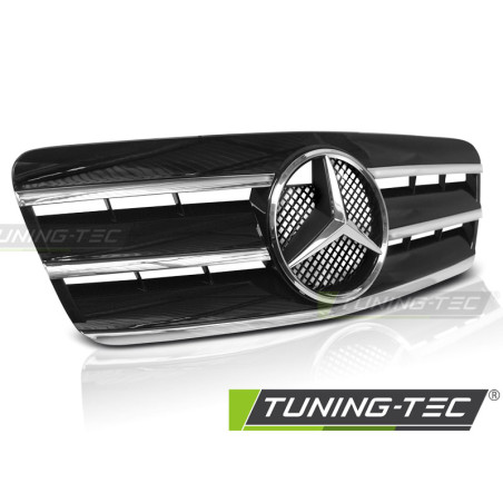 Griglia Frontale Cromato Nero per Mercedes-Benz Clk W208 1996-2002 (Cod. TT-GRME21)