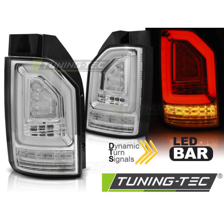Fanali Posteriori LED Cromato per Volkswagen T6 OEM 2015-2019 (Cod. TT-LDVWJ6)