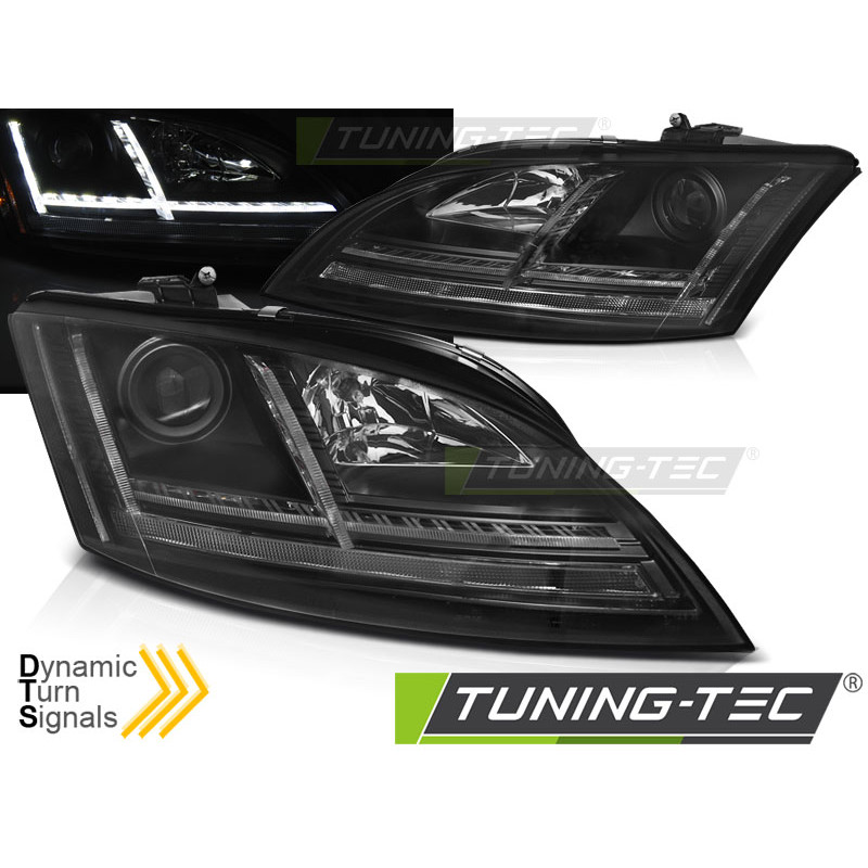 Fari Anteriori LED Nero per Audi Tt 8J 2006-2010 (Cod. TT-LPAUE1)