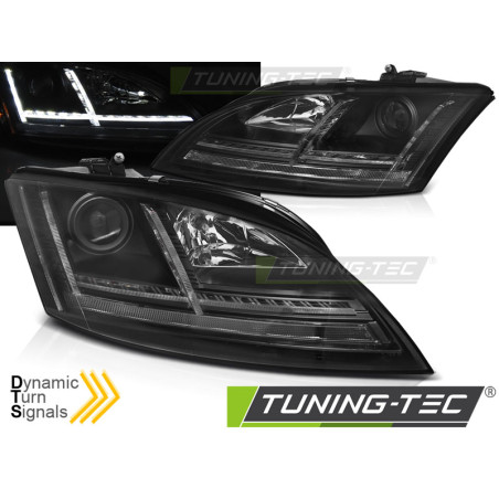 Fari Anteriori LED Nero per Audi Tt 8J 2006-2010 (Cod. TT-LPAUE1)