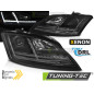 Fari Anteriori Luci Diurne DRL LED Nero per Audi Tt 8J 2006-2010 (Cod. TT-LPAUE3)