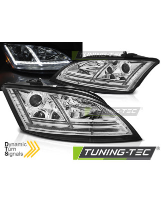 Fari Anteriori LED Cromato per Audi Tt 8J 2006-2010 (Cod. TT-LPAUE0)