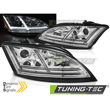 Fari Anteriori LED Cromato per Audi Tt 8J 2006-2010 (Cod. TT-LPAUE0)