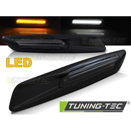 Indicatori Laterali LED Nero Lucido Nero per BMW E60/E90/E92/E82 (Cod. TT-KBBM34)
