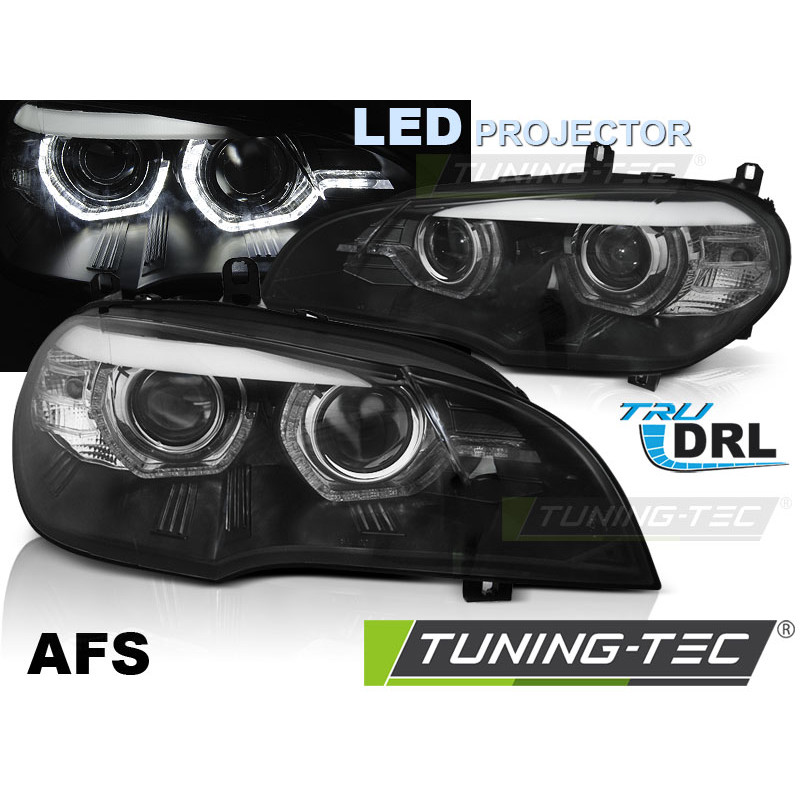 Fari Anteriori Angel Eyes per BMW X5 E70 Xenon OEM 2007-2013 (Cod. TT-LPBMN8)