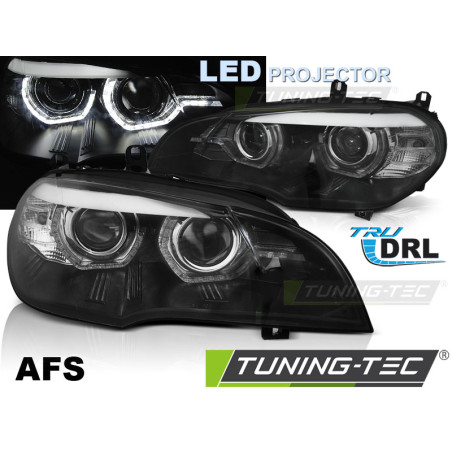 Fari Anteriori Angel Eyes per BMW X5 E70 Xenon OEM 2007-2013 (Cod. TT-LPBMN8)