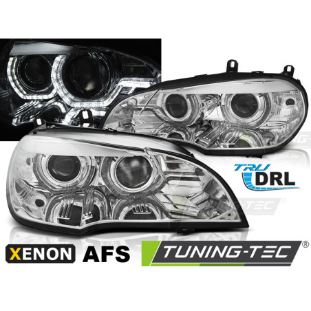 Fari Anteriori Angel Eyes per BMW X5 E70 2007-2010 (Cod. TT-LPBMJ9)