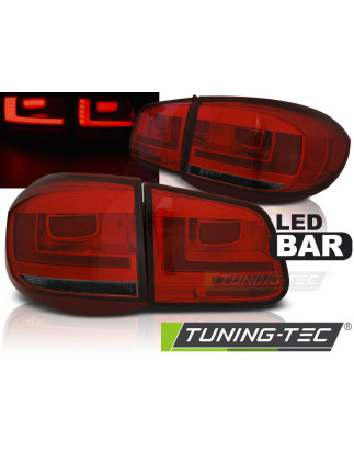 Fanali Posteriori LED Rosso Fumé per Volkswagen Tiguan 2007-07/2011 (Cod. TT-LDVWH4)