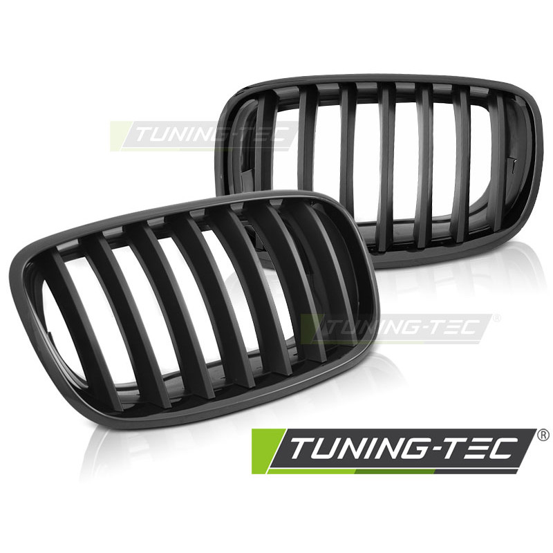 Griglia Frontale Nero Opaco Nero per BMW X5 E70 X6 E71 Dal 2008 (Cod. TT-GRBMC1)