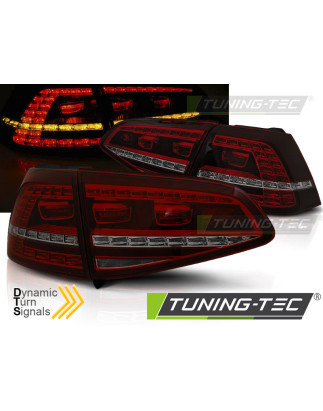 Fanali Posteriori LED Rosso Fumé per Volkswagen Golf 7 2013-2017 (Cod. TT-LDVWI7)