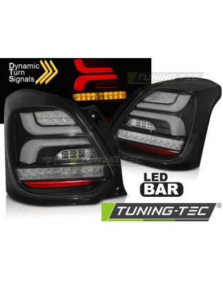 Fanali Posteriori LED Nero per Suzuki Swift Vi Seq 2017-2023 (Cod. TT-LDSI10)