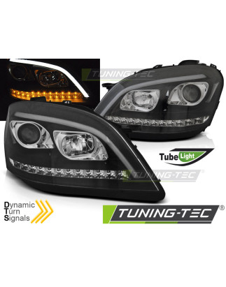Fari Anteriori Nero per Mercedes-Benz W164 Ml Classe M 2005-2007 (Cod. TT-LPMED0)
