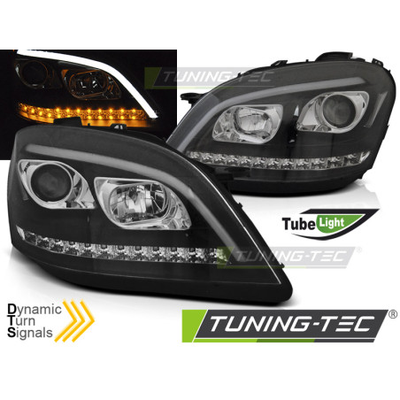 Fari Anteriori Nero per Mercedes-Benz W164 Ml Classe M 2005-2007 (Cod. TT-LPMED0)