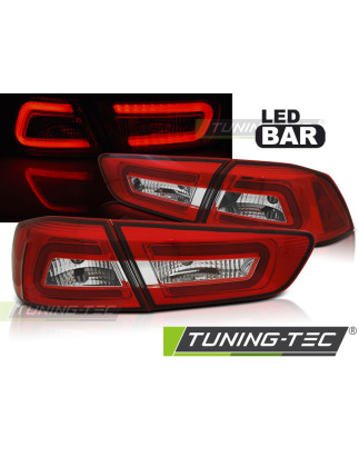 Fanali Posteriori LED Rosso/bianco per Mitsubishi Lancer 8 2008-2011 (Cod. TT-LDMI08)