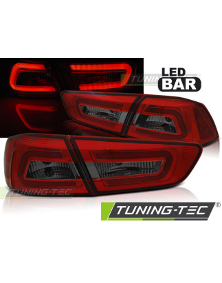 Fanali Posteriori LED Rosso Fumé per Mitsubishi Lancer 8 2008-2011 (Cod. TT-LDMI09)