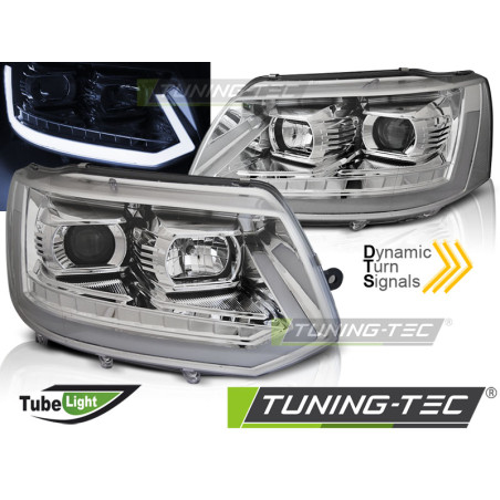 Fari Anteriori Cromato per Volkswagen T5 2010-2015 (Cod. TT-LPVWR6)