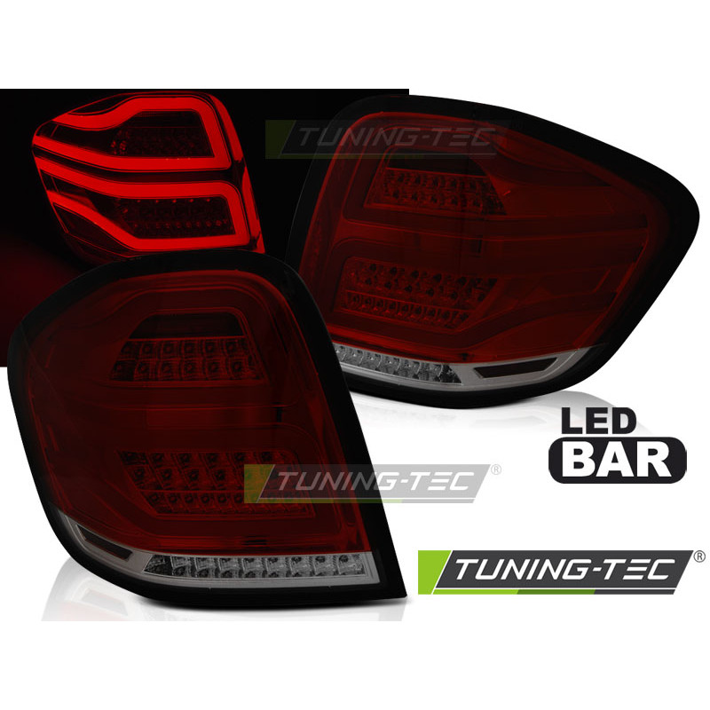 Fanali Posteriori LED Rosso Fumé per Mercedes-Benz Classe M W164 2009-2011 (Cod. TT-LDMEC2)