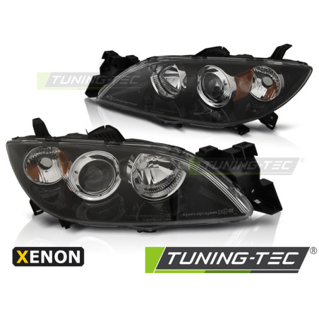 Fanali Posteriori Nero per Mazda 3 4D Xenon 2003-2009 (Cod. TT-LPMA14)