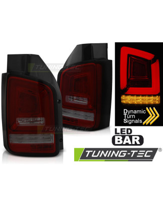 Fanali Posteriori LED Rosso Fumé per Volkswagen T5 2010-2015 (Cod. TT-LDVWL7)