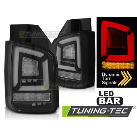 Fanali Posteriori LED Nero per Volkswagen T5 04/2003-2009 (Cod. TT-LDVWL4)