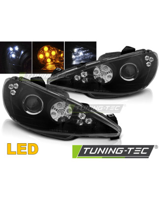 Fari Anteriori Angel Eyes per Peugeot 206 Dal 2002 (Cod. TT-LPPE51)