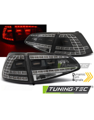 Fanali Posteriori LED Nero per Volkswagen Golf 7 2013-2017 (Cod. TT-LDVWM6)