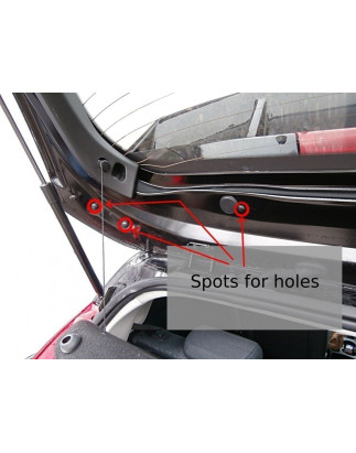 Spoiler tetto (RS Look) Ford Fiesta Mk7 / Mk7 FL (Cod. M-FO-FI-7-RS-D2F)