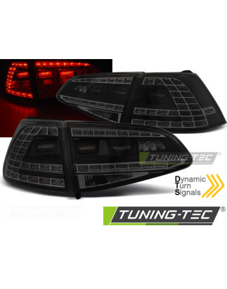 Fanali Posteriori LED Nero per Volkswagen Golf 7 2013-2017 (Cod. TT-LDVWM7)