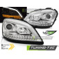 Fari Anteriori Cromato per Mercedes-Benz W164 Ml Classe M 2005-2007 (Cod. TT-LPMEC9)