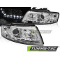 Fari Anteriori Luci Diurne Cromato per Audi A4 B6 2002-2006 (Cod. TT-LPAUF3)
