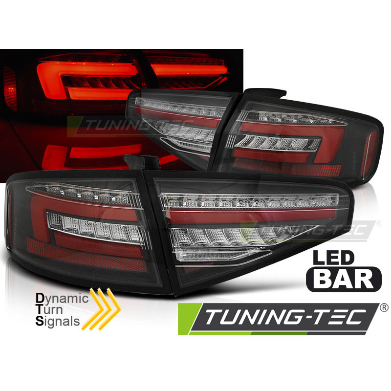 Fanali Posteriori LED Nero per Audi A4 B8 OEM 2012-2015 (Cod. TT-LDAUH2)