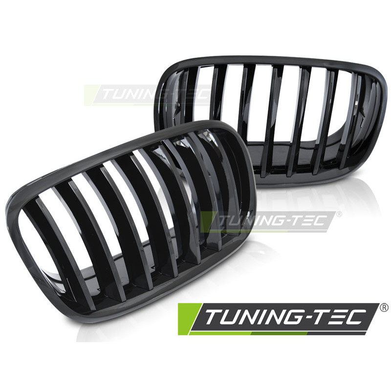 Griglia Frontale Nero Lucido Nero per BMW X5 E70 X6 E71 Dal 2008 (Cod. TT-GRBMD1)