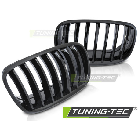 Griglia Frontale Nero Lucido Nero per BMW X5 E70 X6 E71 Dal 2008 (Cod. TT-GRBMD1)