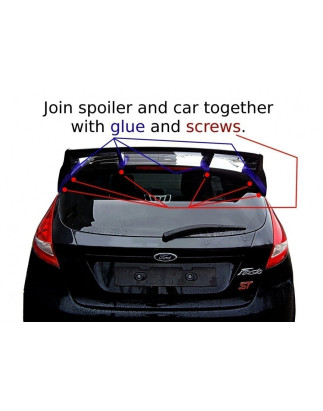 Spoiler tetto (RS Look) Ford Fiesta Mk7 / Mk7 FL (Cod. M-FO-FI-7-RS-D2F)
