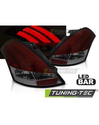 Fanali Posteriori LED Rosso Fumé per Suzuki Swift V 2010-2017 (Cod. TT-LDSI16)