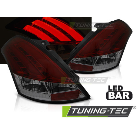 Fanali Posteriori LED Rosso Fumé per Suzuki Swift V 2010-2017 (Cod. TT-LDSI16)
