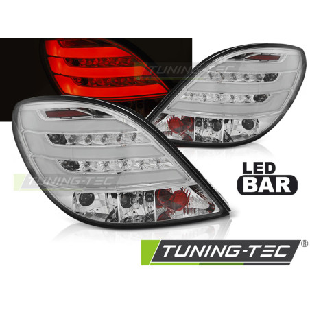 Fanali Posteriori LED Cromato per Peugeot 207 3D/5D 05/2006-06/2009 (Cod. TT-LDPE23)