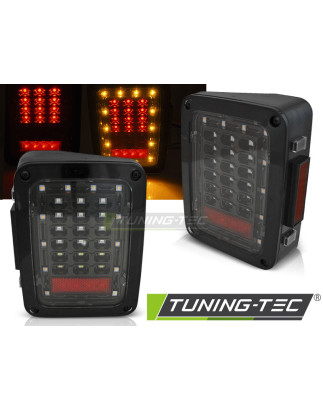 Fanali Posteriori LED Nero per Chrysler Jeep Wrangler Jk 2007-2018 (Cod. TT-LDCH25)