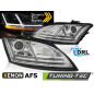 Fari Anteriori Luci Diurne DRL LED Cromato per Audi Tt 8JWITH Afs 2010-2014 (Cod. TT-LPAUF1)