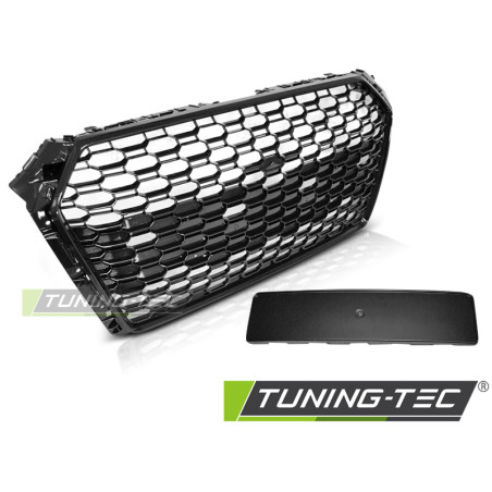 Griglia Frontale Nero Lucido Nero per Audi A4 B9 2015-2019 (Cod. TT-GRAU75)