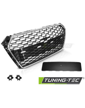 Griglia Frontale Cromato Nero per Audi A4 B9 2015-2019 (Cod. TT-GRAU74)