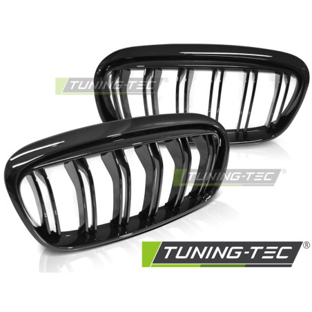 Griglia Frontale Nero Lucido Doppia Barra Nero per BMW F45/F46 2014-2018 (Cod. TT-GRBMA0)