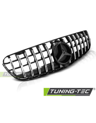 Griglia Frontale Nero Lucido Cromato Nero per Mercedes-Benz Glc W253 2015-2018 (Cod. TT-GRME46)