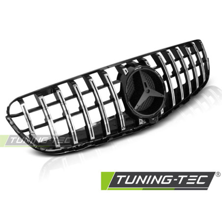 Griglia Frontale Nero Lucido Cromato Nero per Mercedes-Benz Glc W253 2015-2018 (Cod. TT-GRME46)