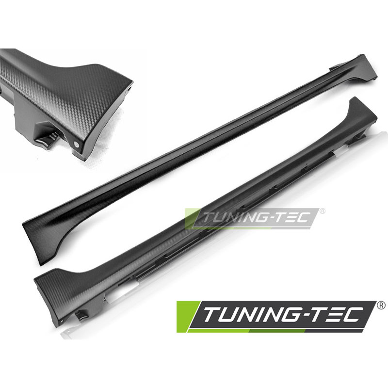 Minigonne sottoporta Carbon Look per Suzuki Swift Vi 2017-2020 (Cod. TT-PGSI03)