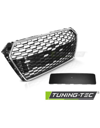 Griglia Frontale Cromato Nero per Audi A4 B9 2015-2019 (Cod. TT-GRAU76)