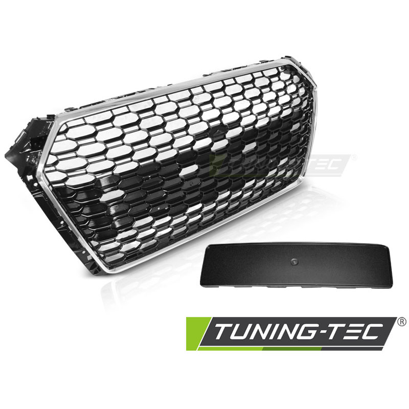 Griglia Frontale Cromato Nero per Audi A4 B9 2015-2019 (Cod. TT-GRAU76)